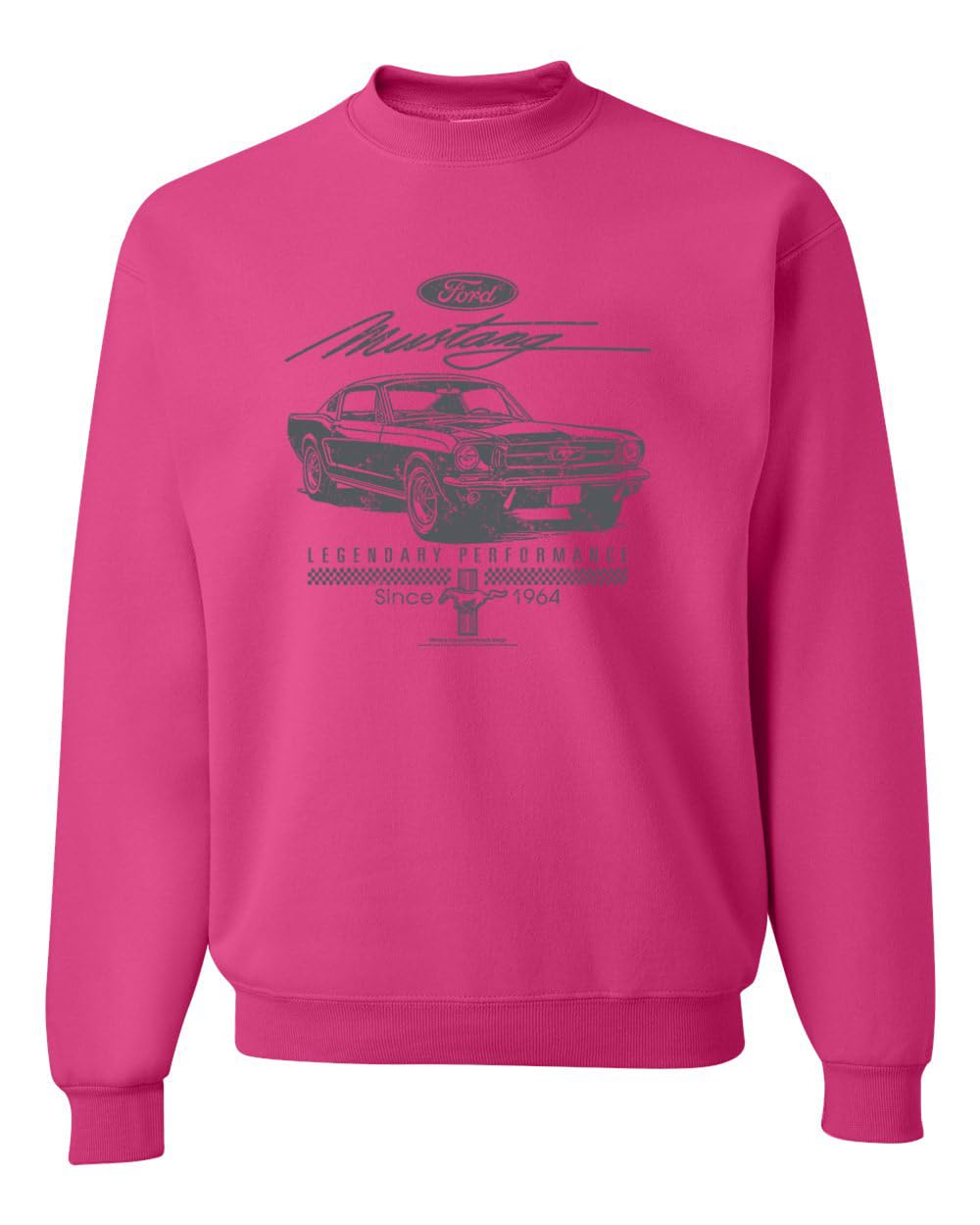 Ford Mustang Legendary Performance Est 1964 | Retro Vintage Cars and Trucks Unisex Crewneck Sweatshirt