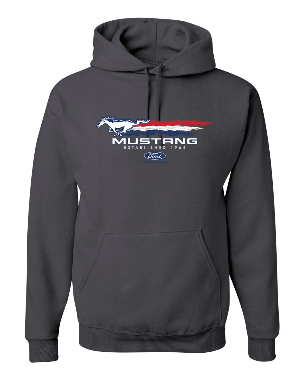 Ford Mustang USA Pony Logo Est 1964 Classic Racing Logo Cars and Trucks Unisex Hoodie