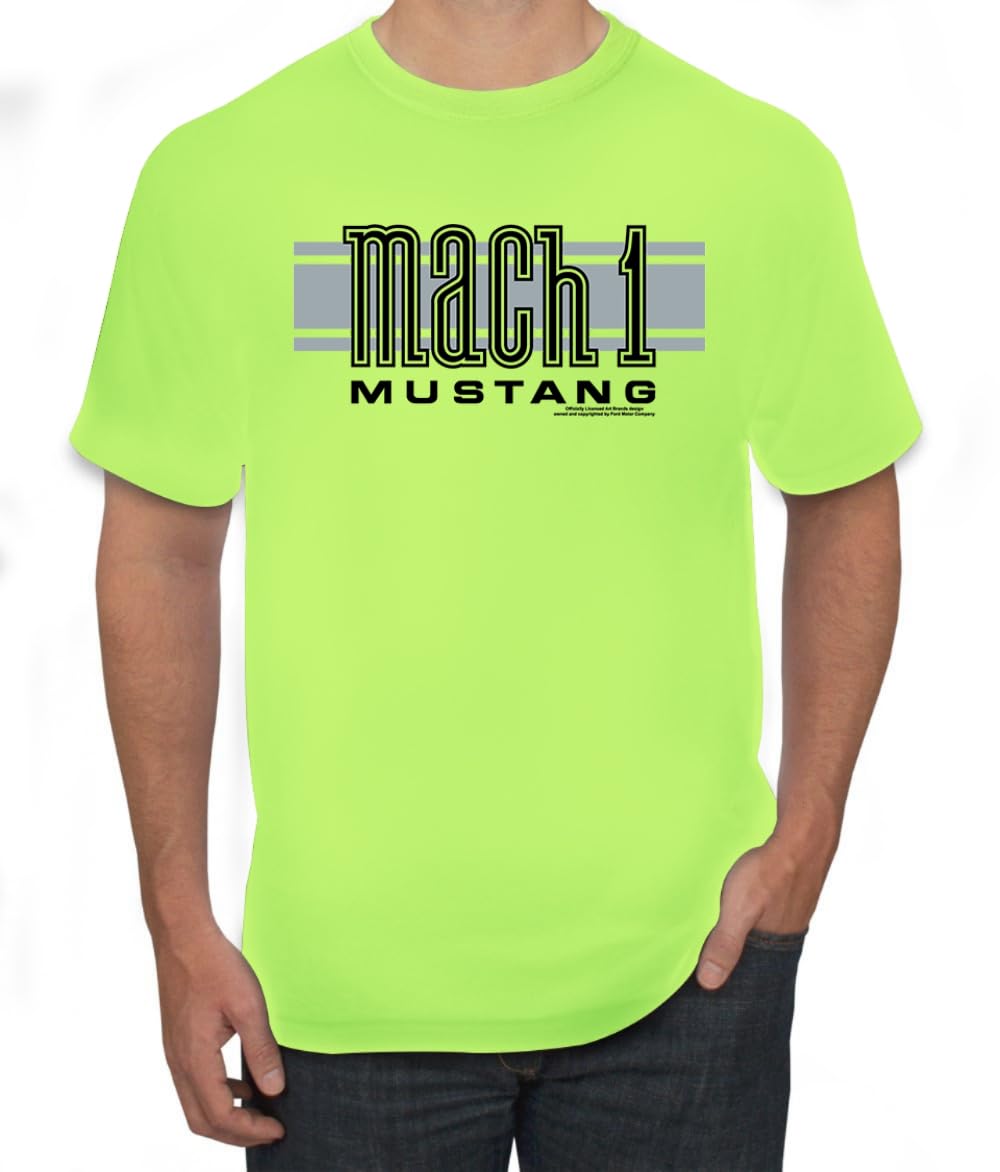 Mach 1 Ford Mustang Classic Racing Stripe Logo Cars and Trucks T-Shirt