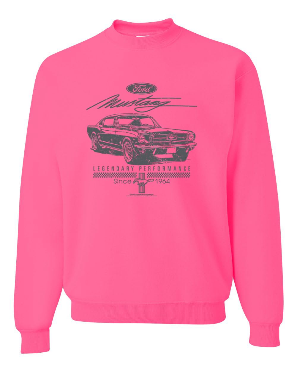 Ford Mustang Legendary Performance Est 1964 | Retro Vintage Cars and Trucks Unisex Crewneck Sweatshirt