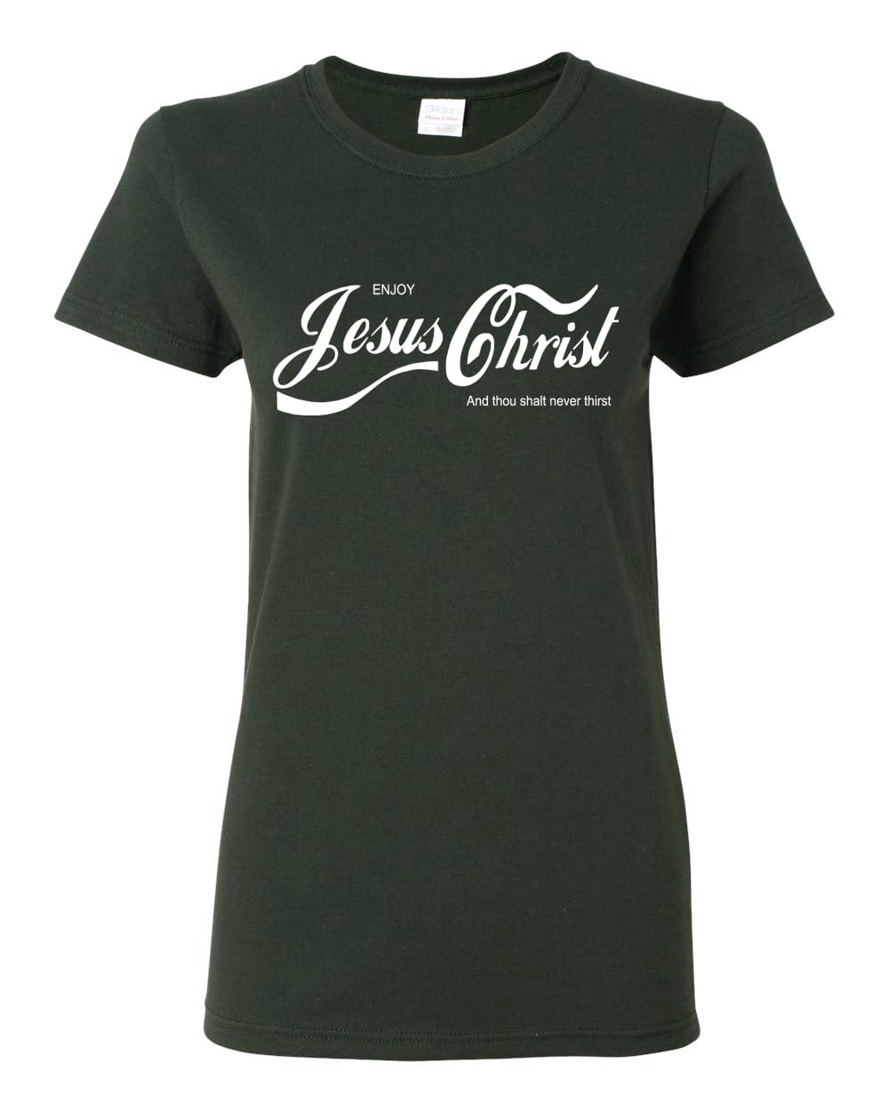 Enjoy Jesus Christ Parody Shirt Thou Shalt Never Thirst, Funny Christian Inspirational T Shirt for Womens