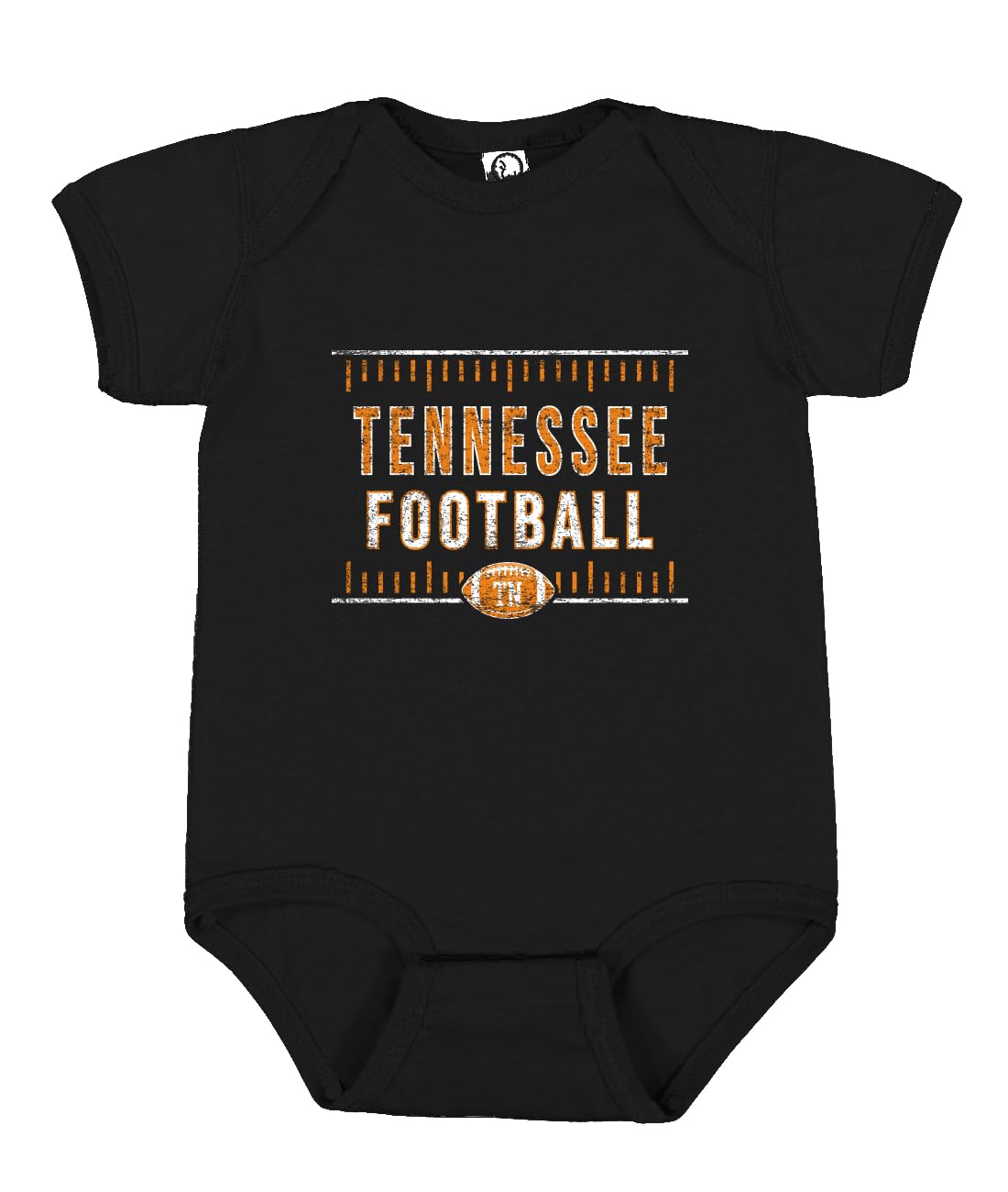 College Football Fan Shirt, Vintage Distressed Field, Retro USA Sports Baby Creeper Boys Girls Infant Bodysuit
