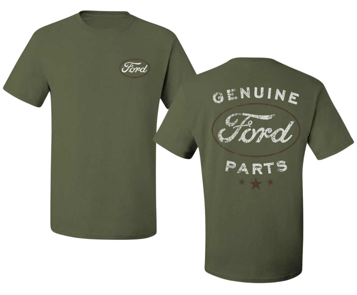 Genuine Ford Parts Vintage Distressed  Cool Printed  Cars and Trucks Men's T-Shirt