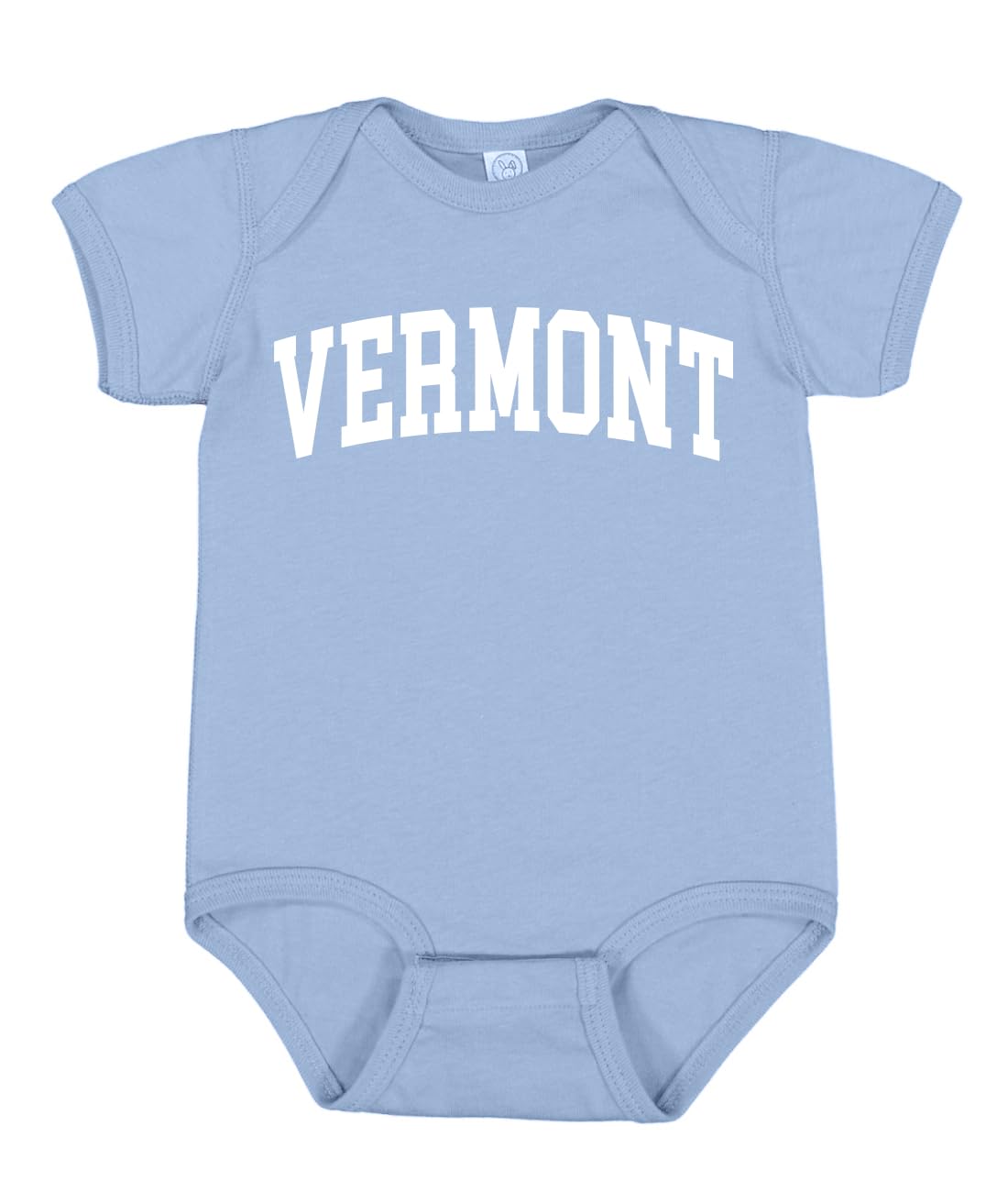 State of Vermont College Style White Fashion Baby Creeper Boys Girls Infant Bodysuit