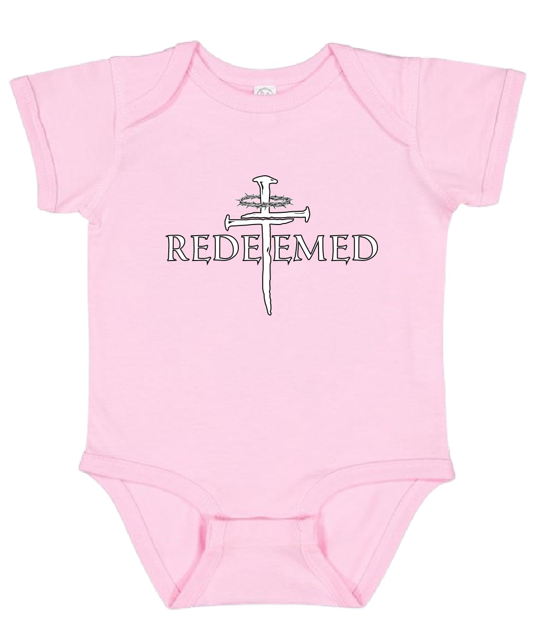 Redeemed Cross Jesus Christ Nails Inspirational/Christian Baby Creeper Boys Girls Infant Graphic Bodysuit