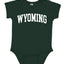 State of Wyoming College Style Fashion Baby Creeper Boys Girls Infant Bodysuit