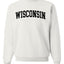 State of Wisconsin College Style Fashion Unisex Crewneck Sweatshirt