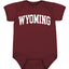 State of Wyoming College Style Fashion Baby Creeper Boys Girls Infant Bodysuit