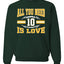 Green Bay Fan Fantasy Football Sports Unisex Crewneck Sweatshirt