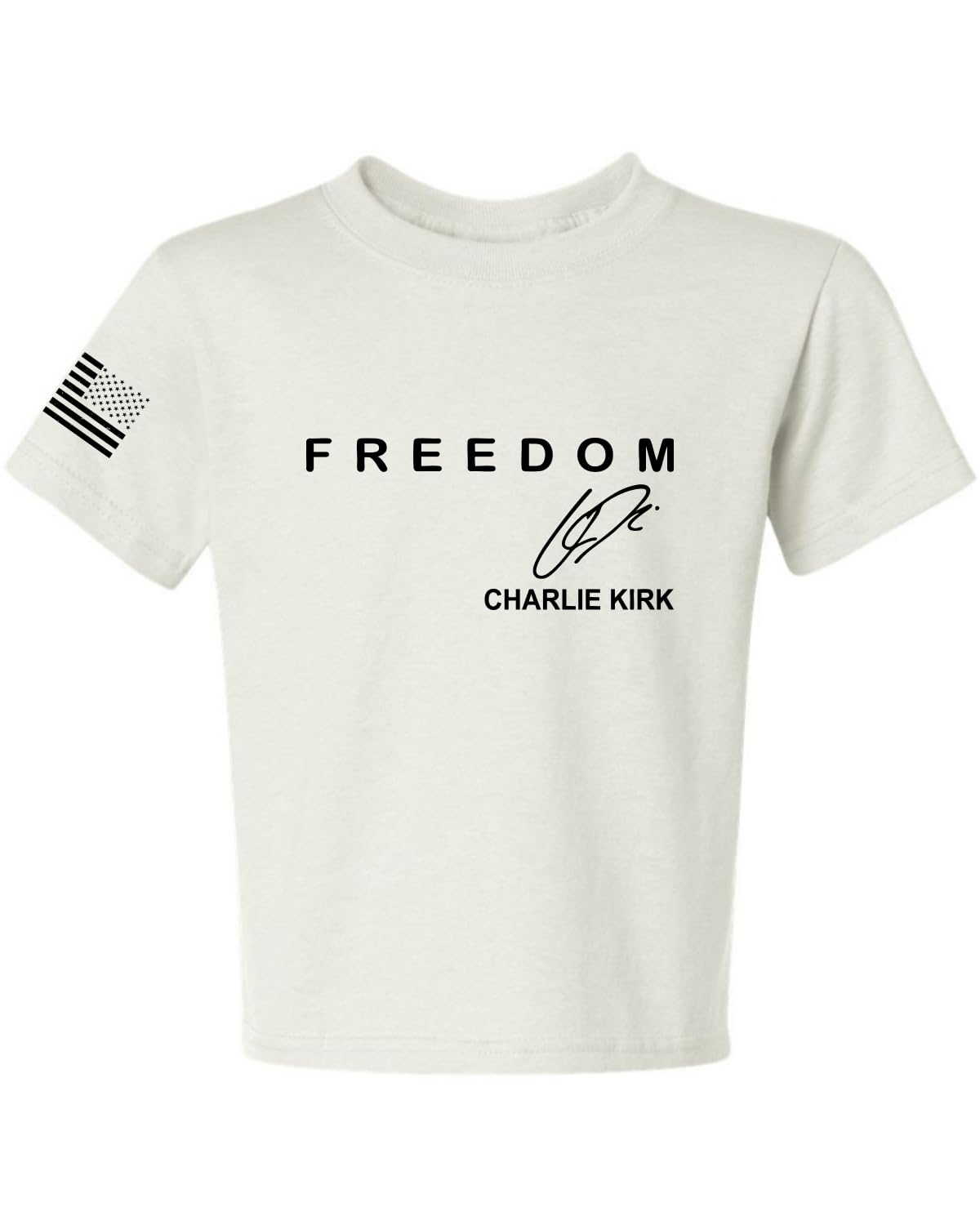 Freedom God Family Patriotism Shirt, Christian Conservative Unisex Tee for Boys Girls Youth T-Shirt