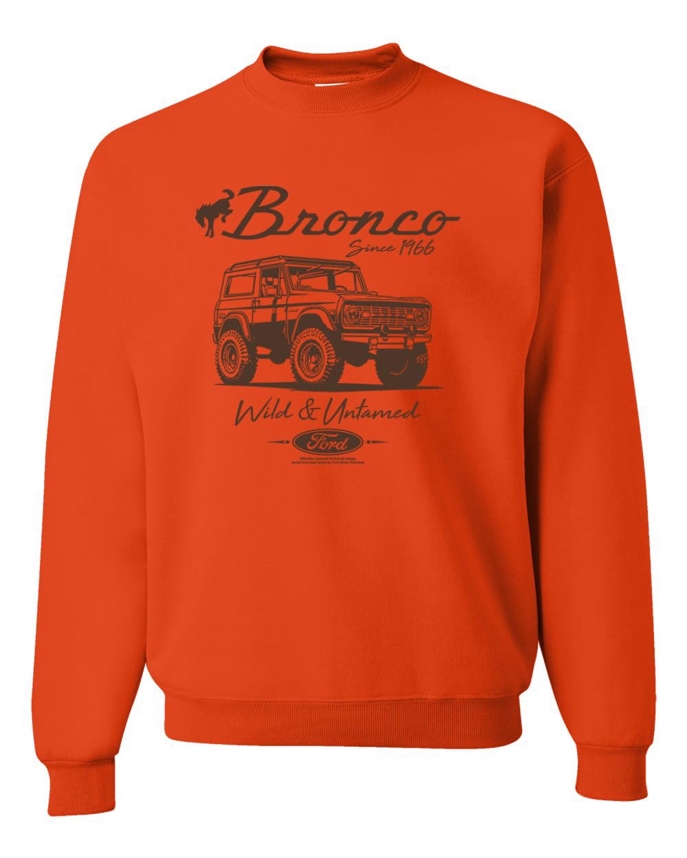 Ford Bronco Wild Untamed 1966 Vintage Cars and Trucks Unisex Crewneck Sweatshirt