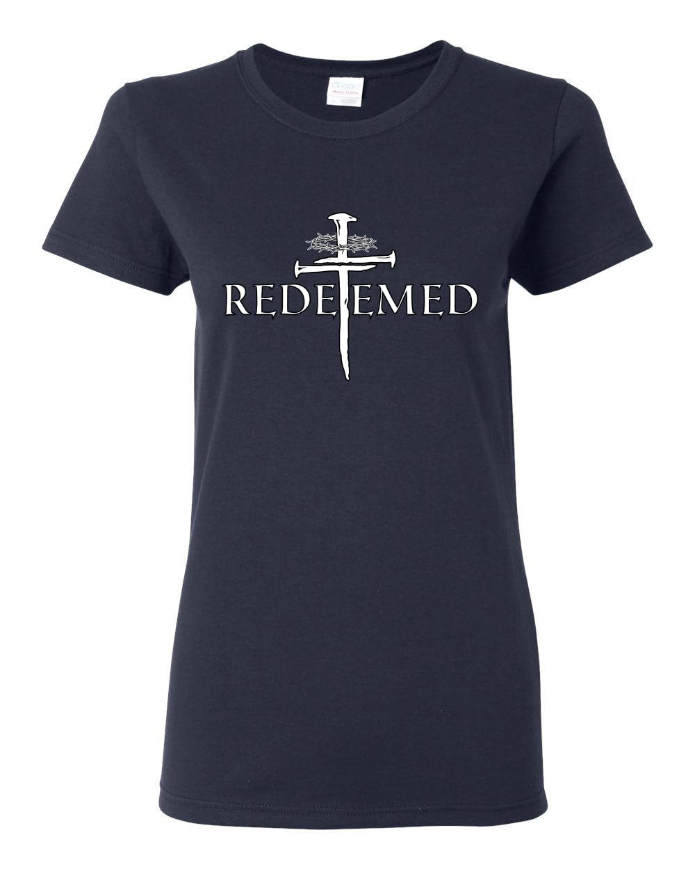 Redeemed Cross Jesus Christ Nails Inspirational/Christian Womens Graphic T-Shirt