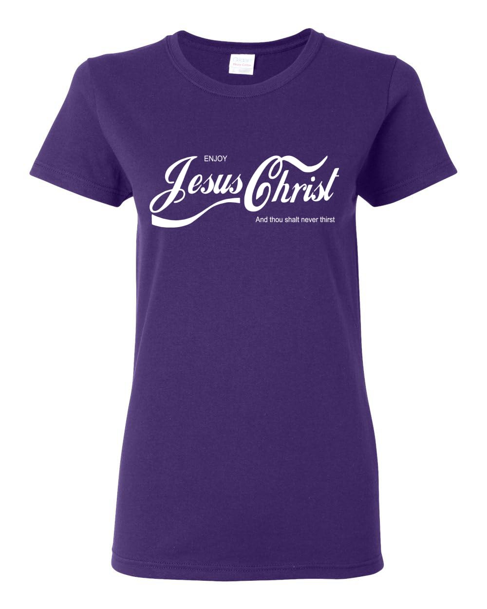 Enjoy Jesus Christ Parody Shirt Thou Shalt Never Thirst, Funny Christian Inspirational T Shirt for Womens