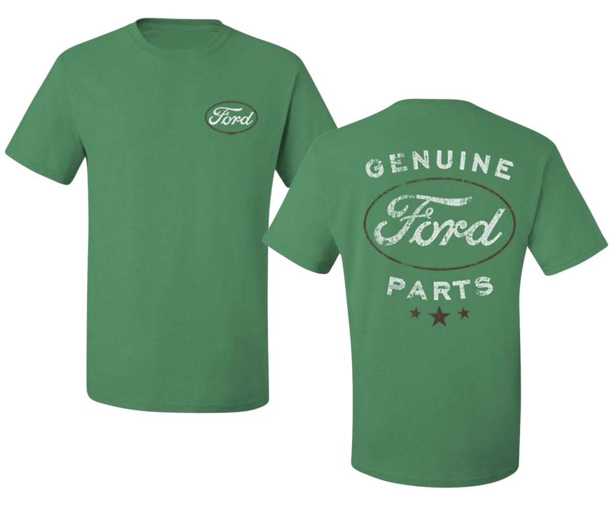 Genuine Ford Parts Vintage Distressed  Cool Printed  Cars and Trucks Men's T-Shirt