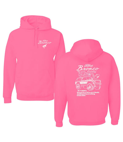 78 Ford Bronco Country Free Wheeling American Truck Cars and Trucks Front and Back Hoodie Sweatshirt