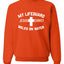 My Lifeguard Walks on Water Jesus Christ Bible Inspirational/Christian Unisex Crewneck Sweatshirt
