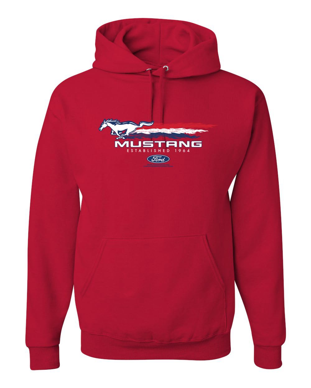 Ford Mustang USA Pony Logo Est 1964 Classic Racing Logo Cars and Trucks Unisex Hoodie
