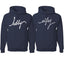 Wifey Hubby Matching Couples Sweater Set His Hers BFF Couples Hoodie Sweatshirt