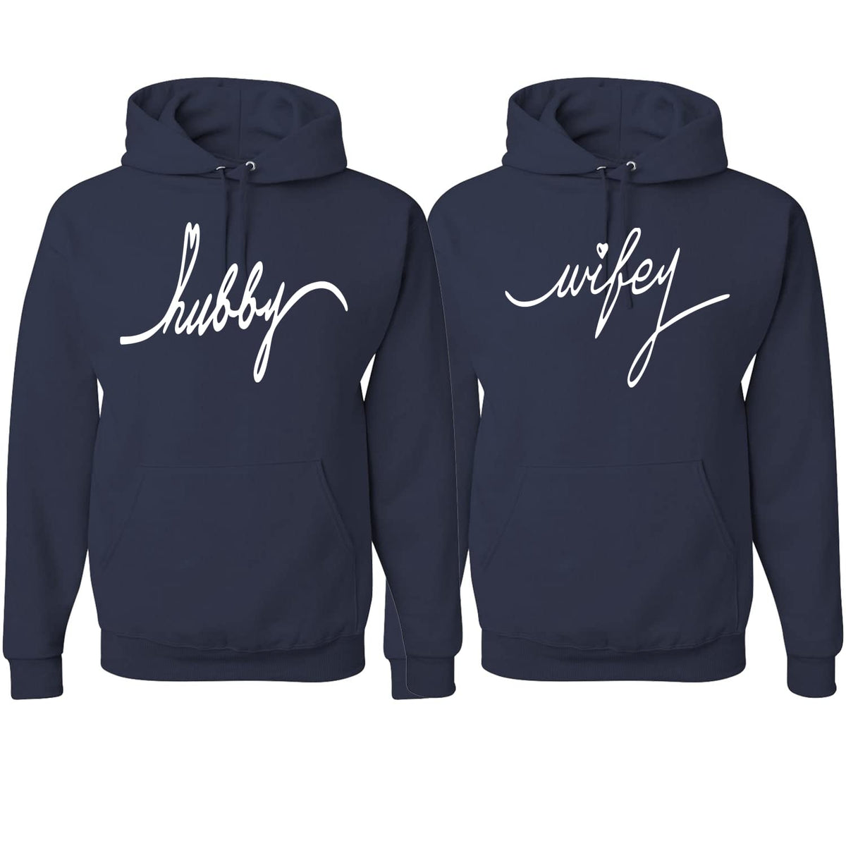 Wifey Hubby Matching Couples Sweater Set His Hers BFF Couples Hoodie Sweatshirt