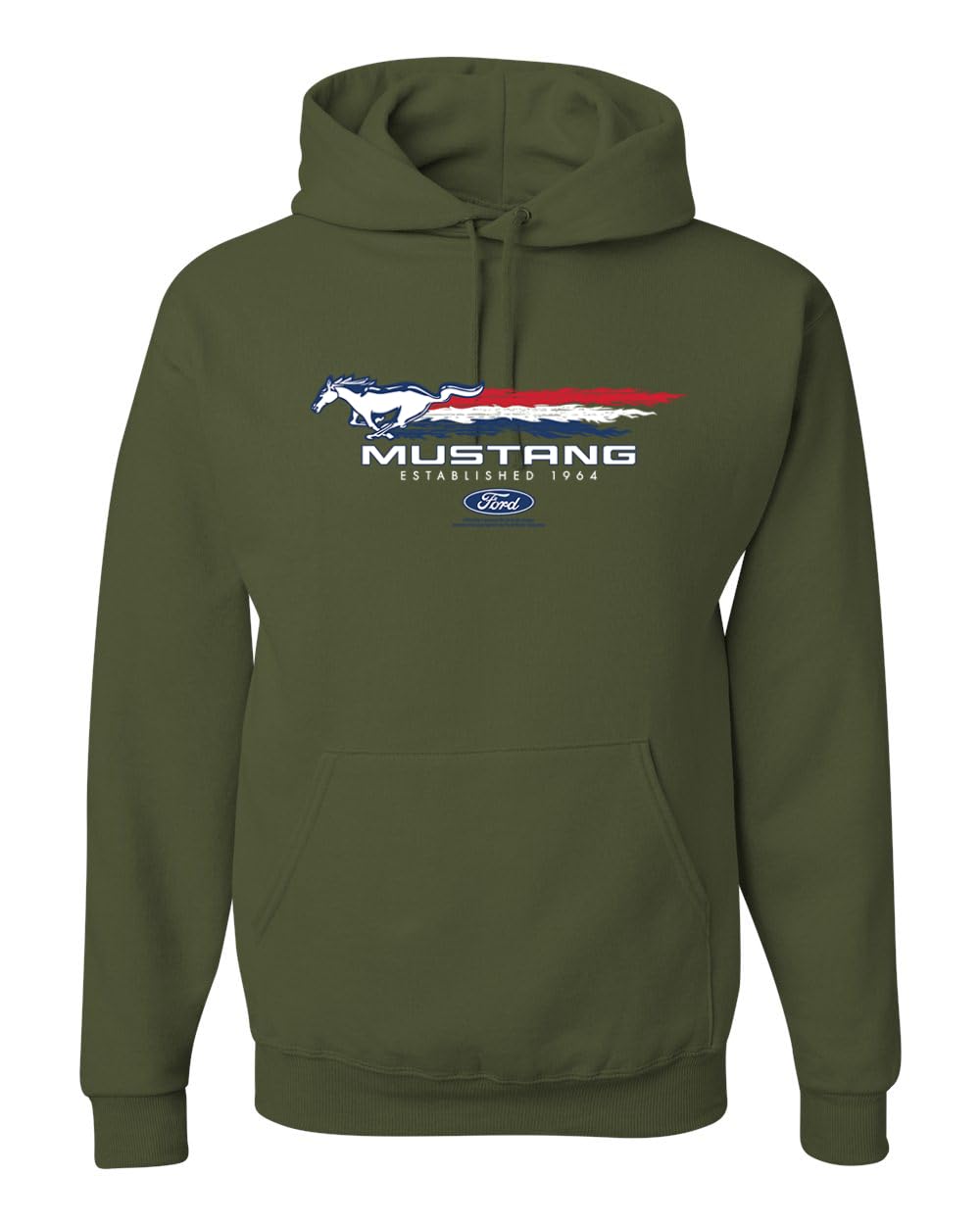 Ford Mustang USA Pony Logo Est 1964 Classic Racing Logo Cars and Trucks Unisex Hoodie
