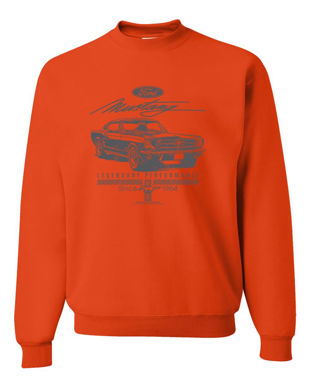 Ford Mustang Legendary Performance Est 1964 | Retro Vintage Cars and Trucks Unisex Crewneck Sweatshirt