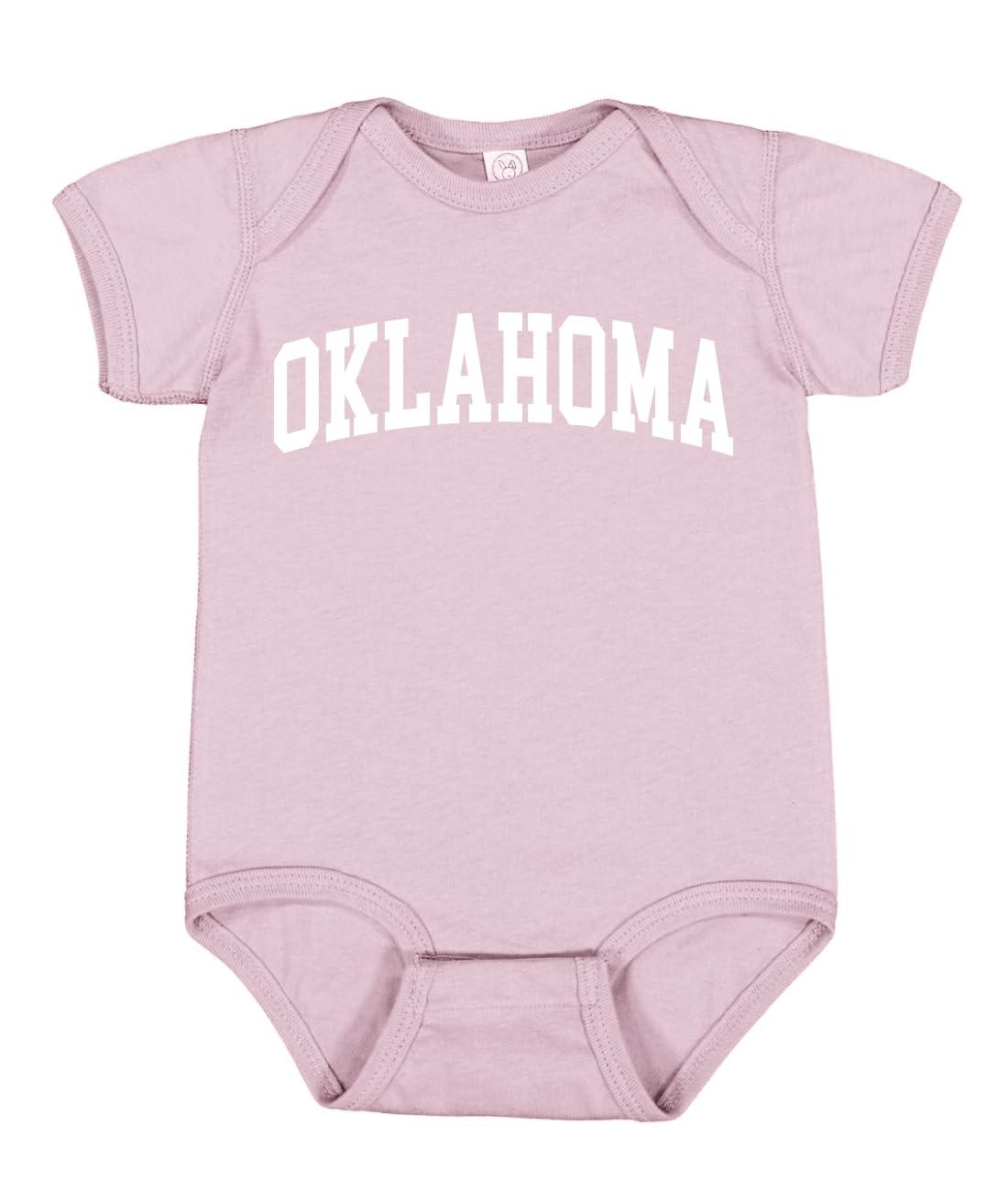 State of Oklahoma College Style White Fashion Baby Creeper Boys Girls Infant Bodysuit