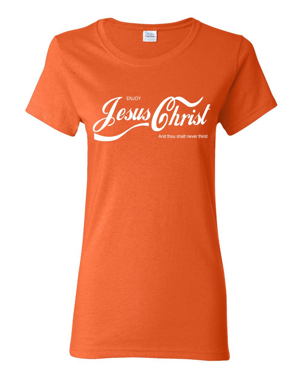 Enjoy Jesus Christ Parody Shirt Thou Shalt Never Thirst, Funny Christian Inspirational T Shirt for Womens