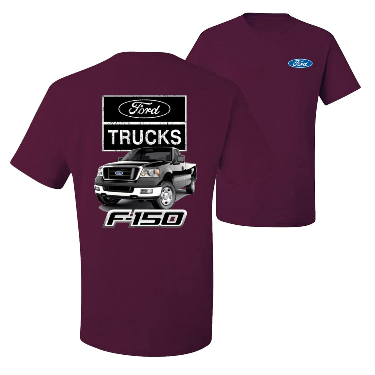 Ford Trucks F150 Pickup Cars and Trucks Front and Back Men's Graphic T-Shirt