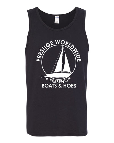 Prestige Worldwide Funny Boats and Hoes Pop Culture Mens Tank Top