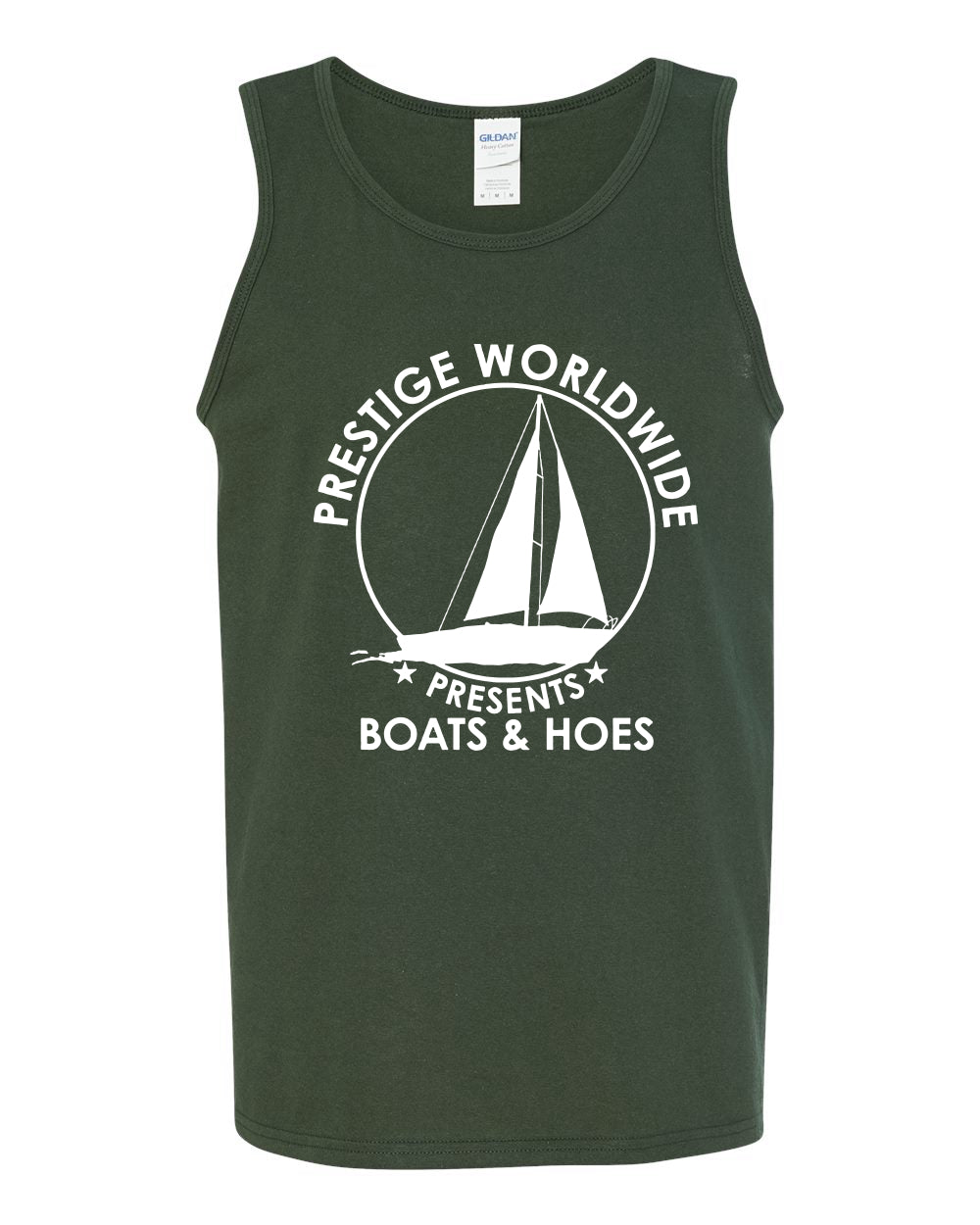 Prestige Worldwide Funny Boats and Hoes Pop Culture Mens Tank Top