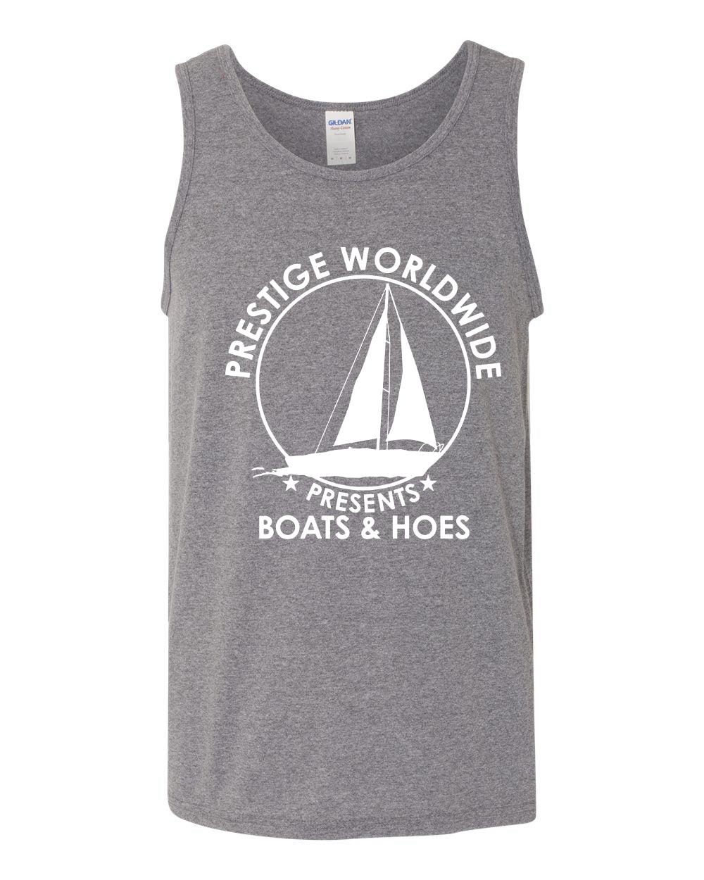 Prestige Worldwide Funny Boats and Hoes Pop Culture Mens Tank Top