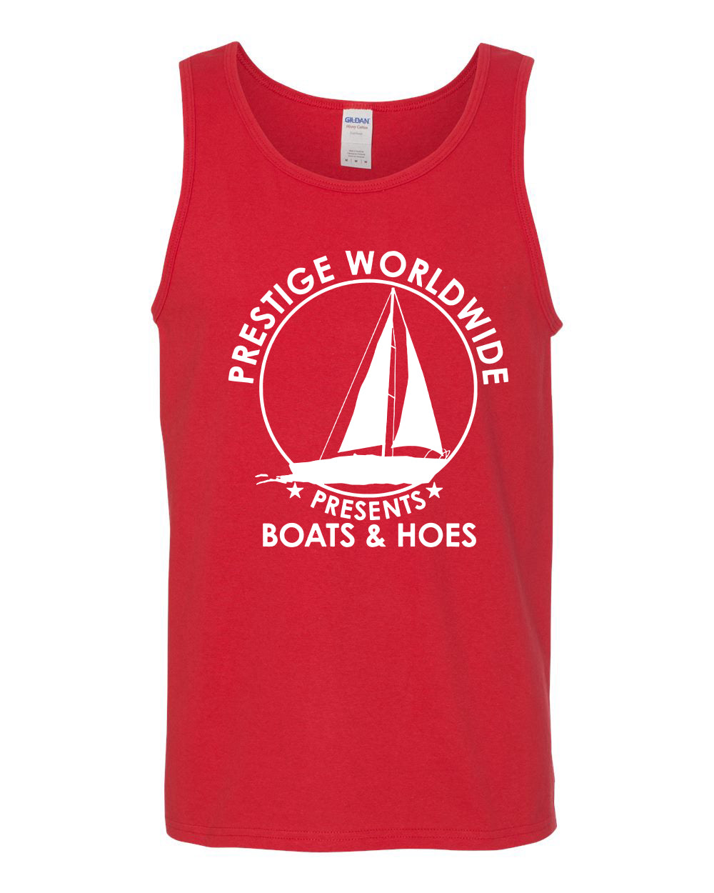 Prestige Worldwide Funny Boats and Hoes Pop Culture Mens Tank Top