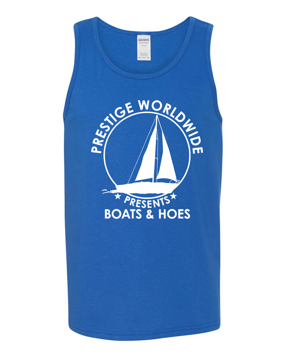 Prestige Worldwide Funny Boats and Hoes Pop Culture Mens Tank Top