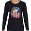 US Flag Ford Bronco Cars and Trucks Womens Graphic Long Sleeve T-Shirt
