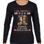 This Christmas RED Remember Everyone Deployed Veteran Ugly Christmas Sweater Womens Graphic Long Sleeve T-Shirt