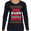 Die Hard is Not a Christmas Movie Classic, McClane Hans Nakatomi Plaza Xmas Party Holiday Movies Ugly Christmas Sweater Womens Graphic Long Sleeve T-Shirt