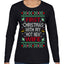 First Christmas With My Hot New Wife Classic Newlywed Ugly Christmas Sweater Womens Graphic Long Sleeve T-Shirt