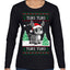 Tuki Tuki Tuki Funny Spanish Music Lyrics Ugly Christmas Sweater Womens Graphic Long Sleeve T-Shirt
