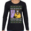 Holiday Armadillo Part Jewish TV Show Ugly Christmas Sweater Womens Graphic Long Sleeve T-Shirt