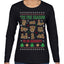Tis' The Season To Be Naughty Unisex Ugly Christmas Sweater Womens Graphic Long Sleeve T-Shirt