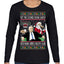 Put the Cookies Down Make America Healthy Again RFK Ugly Christmas Sweater Womens Graphic Long Sleeve T-Shirt