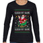Sleigh My Name Sleigh My Name, Pop Singers, Song Lyrics Pun, Santa Sleigh, Ugly Christmas Sweater Womens Graphic Long Sleeve T-Shirt