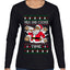 Milk And Cookie Time Christmas Sweater, Ugly Christmas Sweater Womens Graphic Long Sleeve T-Shirt
