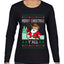 Merry Christmas Y'all Christmas Sweater, Ugly Christmas Sweater Womens Graphic Long Sleeve T-Shirt