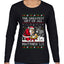 The Greatest Gift Of All Matthew 1:21, Ugly Christmas Sweater Womens Graphic Long Sleeve T-Shirt