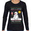 Just A Little Meltdown, Ugly Christmas Sweater Womens Graphic Long Sleeve T-Shirt