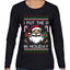 I Put The D In Holiday, Ugly Christmas Sweater Womens Graphic Long Sleeve T-Shirt