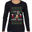I'm His Reindeer, Ugly Christmas Sweater Womens Graphic Long Sleeve T-Shirt