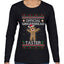 Official Gingerbread Taster, Ugly Christmas Sweater Womens Graphic Long Sleeve T-Shirt