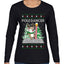 Pole Dancer, Ugly Christmas Sweater Womens Graphic Long Sleeve T-Shirt
